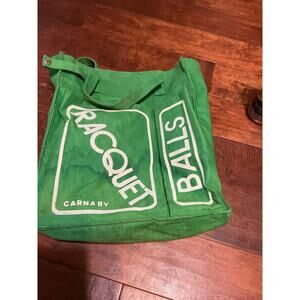 Vintage 70/80's Tennis Racket Balls Tote with Balls